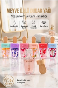  6’lı Meyveli Dudak Parlatıcısı Dudak Yağı Seti